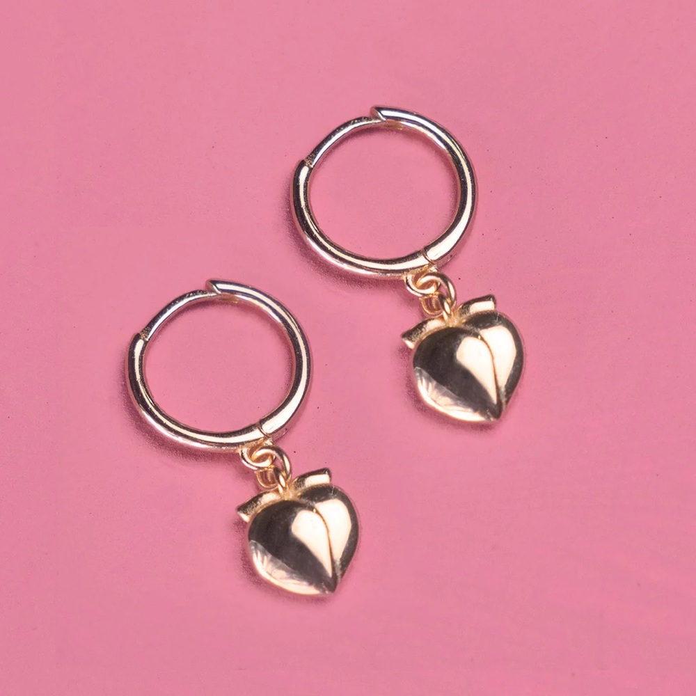 VOIGHT Peach Mini Hoops Earrings